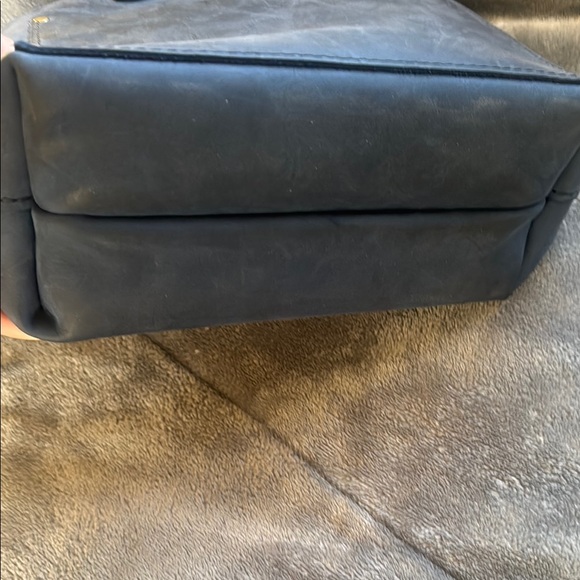 Portland Leather Blue Mini Tote - Picture 2 of 6